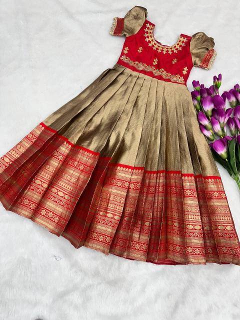 NEW LAUNCIN GOWN silk Branded kids wear supplier in Delhi